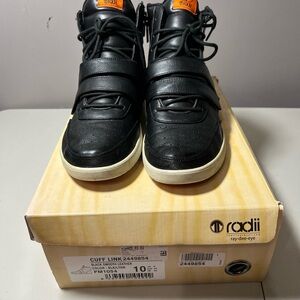 radii mens shoes Black high top sneakers